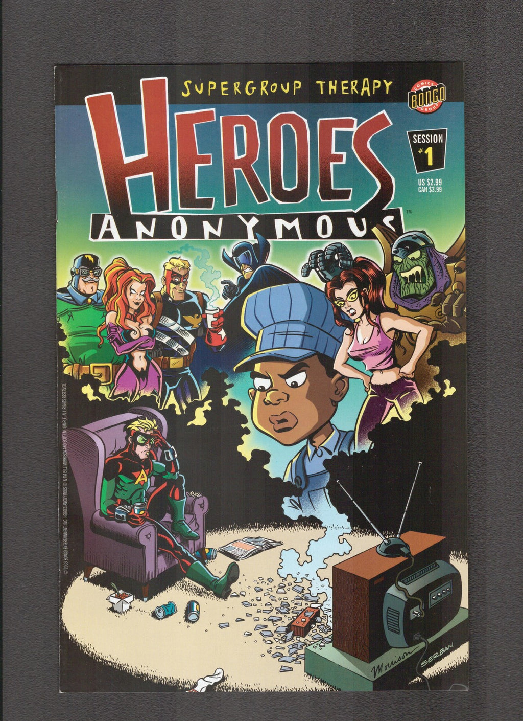 Heroes Anonymous #1 (2003) Combined Shipping Bongo Comics