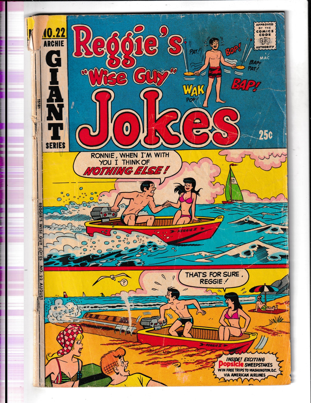 Reggie's Wise Guy Jokes #22 (1972) Archie Comics