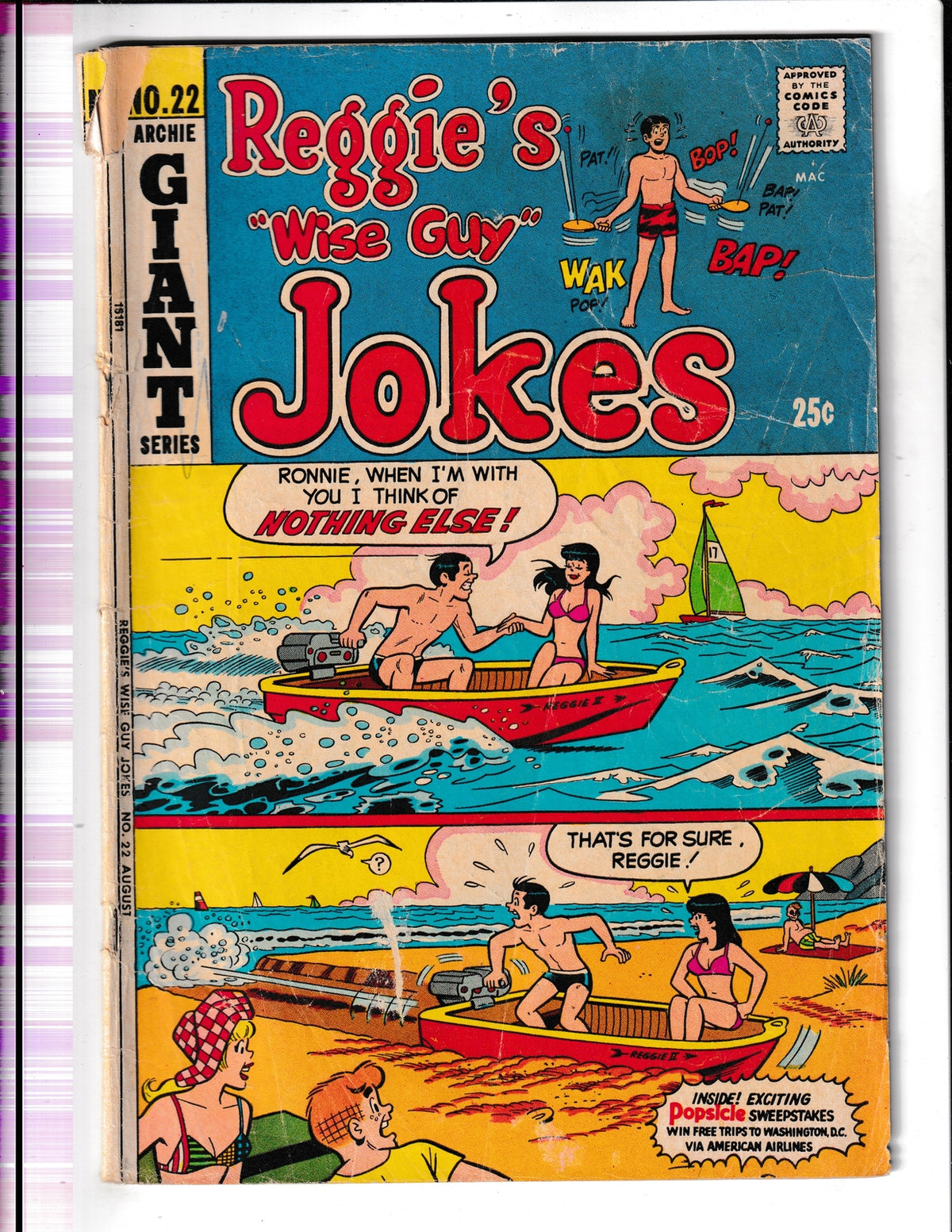 Reggie's Wise Guy Jokes #22 (1972) Archie Comics