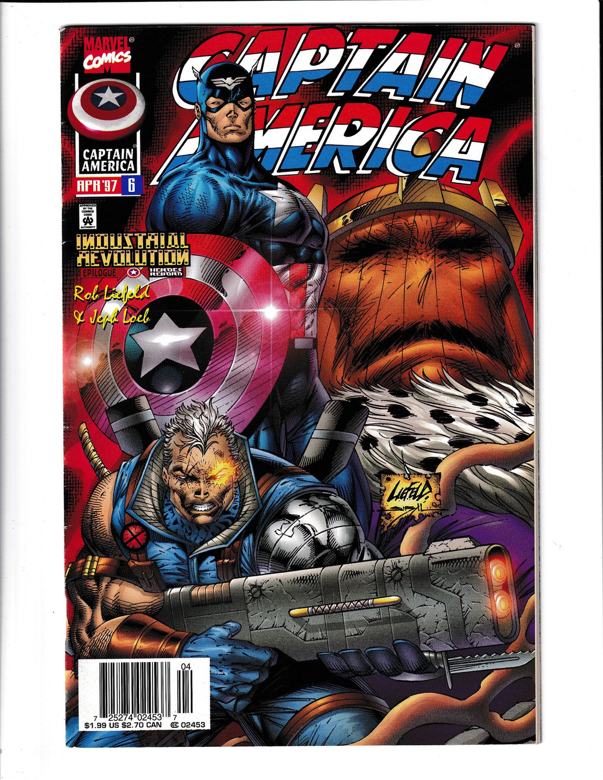 Captain America #6 (1997) Rob Liefeld Marvel Comics