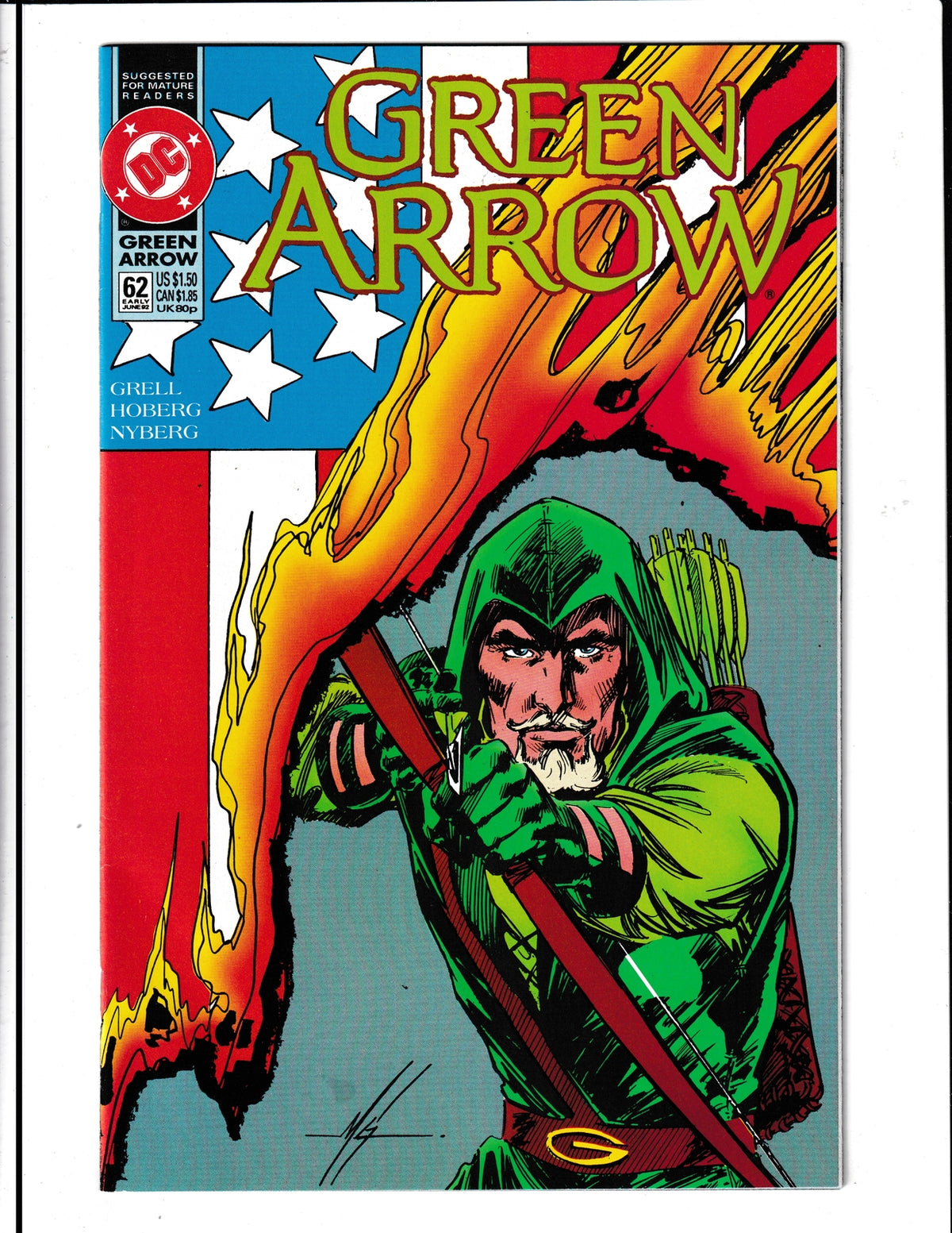 Green Arrow #62 (1992) HIGH GRADE Vol. 2 DC Comics