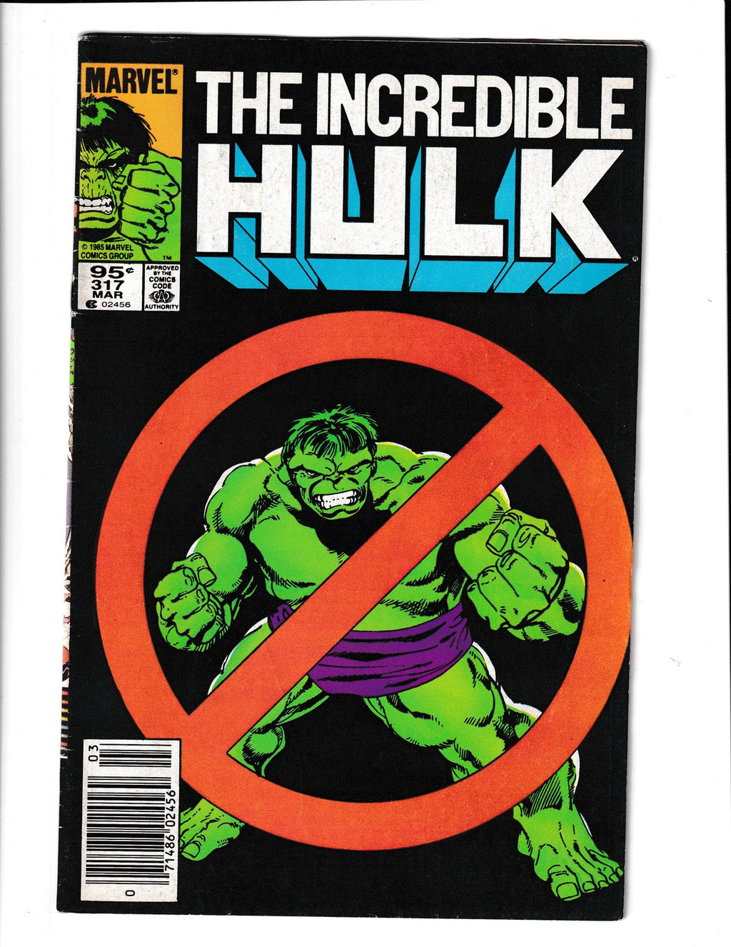 Incredible Hulk #317 (1986) John Byrne Cover Marvel Comics
