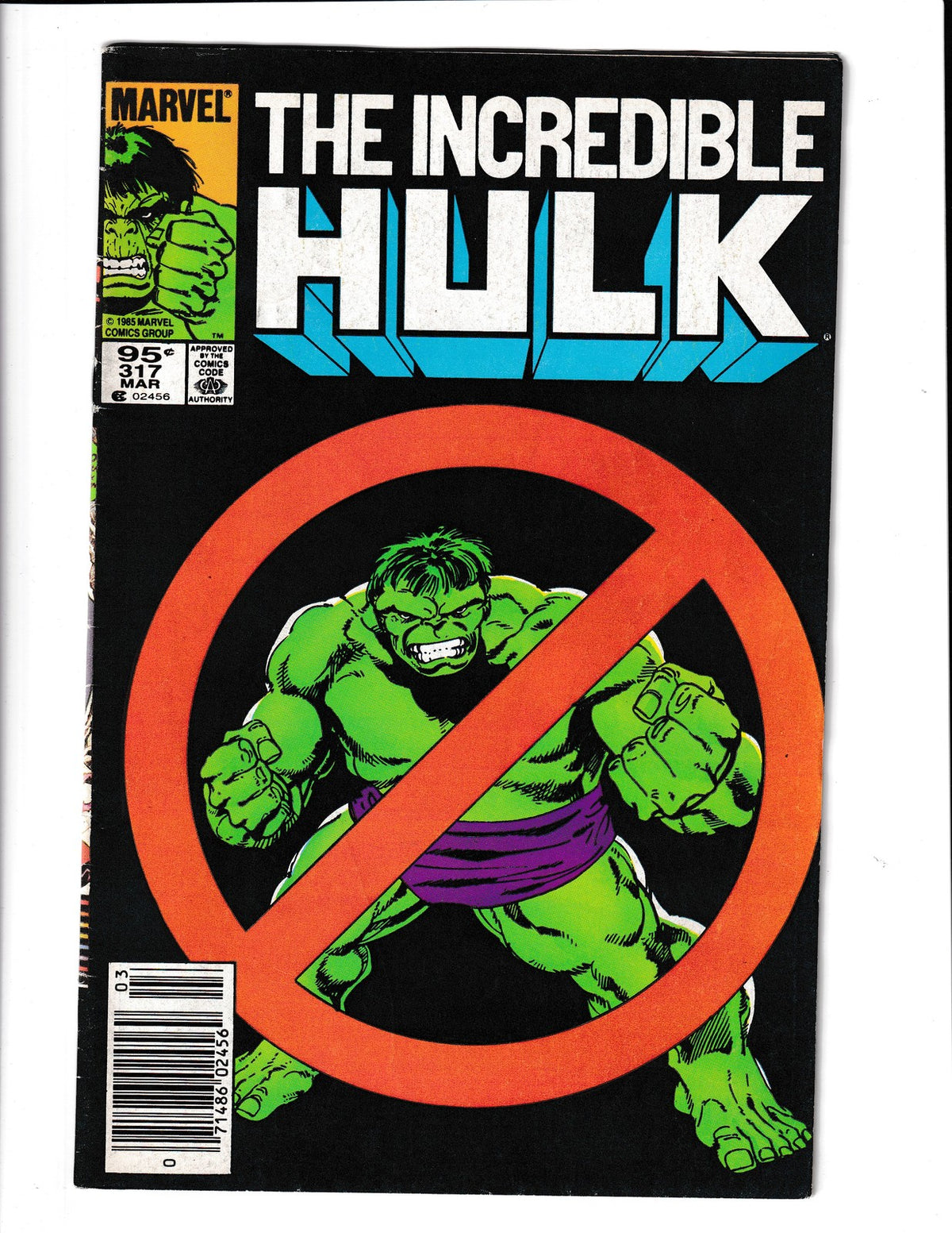 Incredible Hulk #317 (1986) John Byrne Cover Marvel Comics