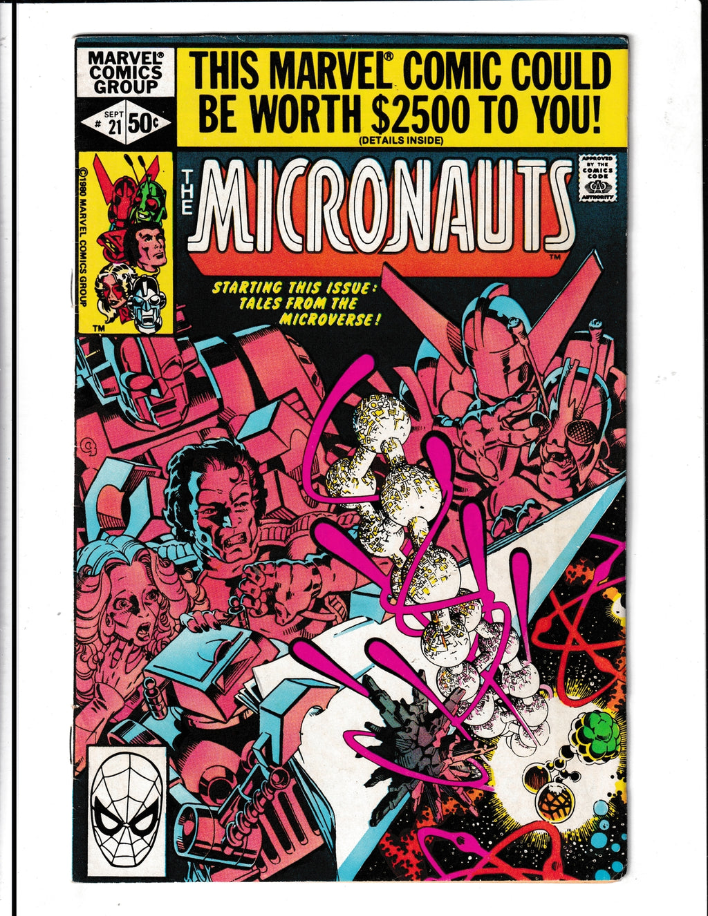 Micronauts #21 (1980) 1st Tales of the Microverse backup feature? Marvel Comics