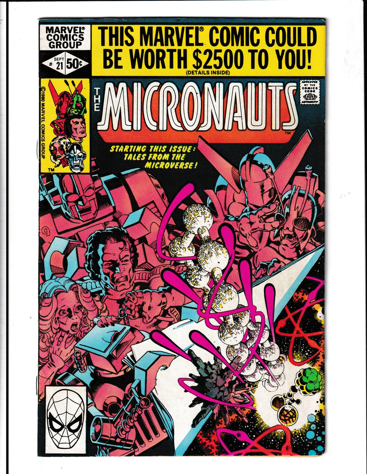 Micronauts #21 (1980) 1st Tales of the Microverse backup feature? Marvel Comics
