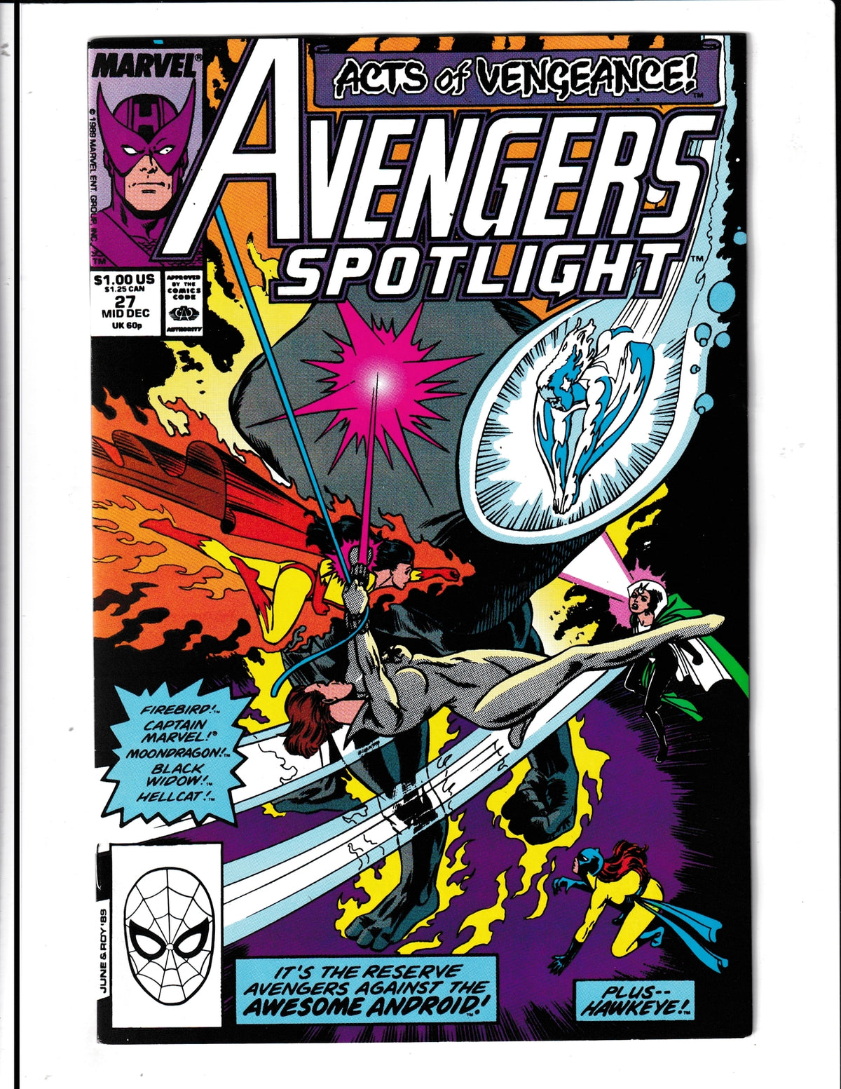 Avengers Spotlight #27 (1989) Marvel Comics SKU:903