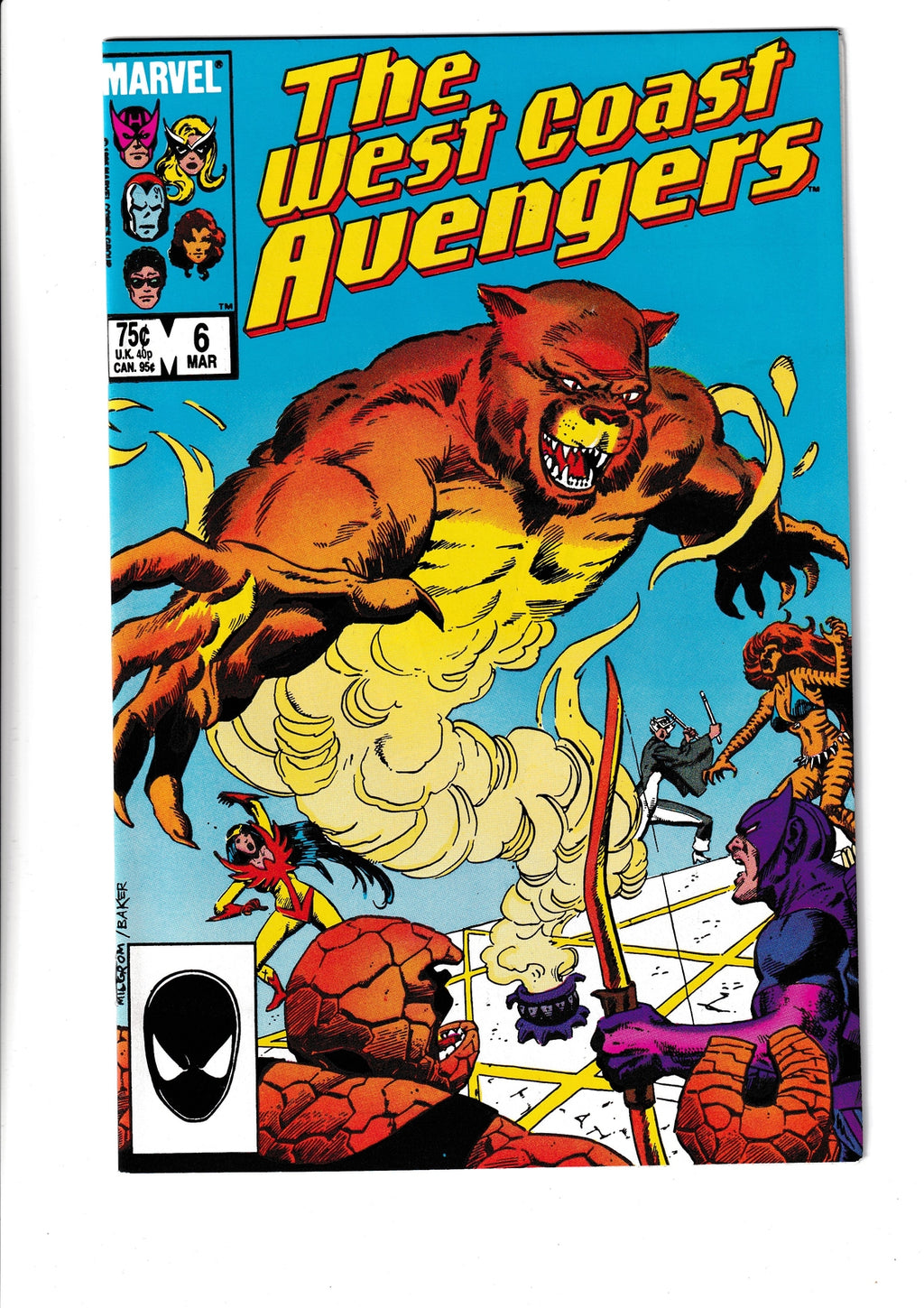 West Coast Avengers #6 (1986) Marvel Comics SKU:188