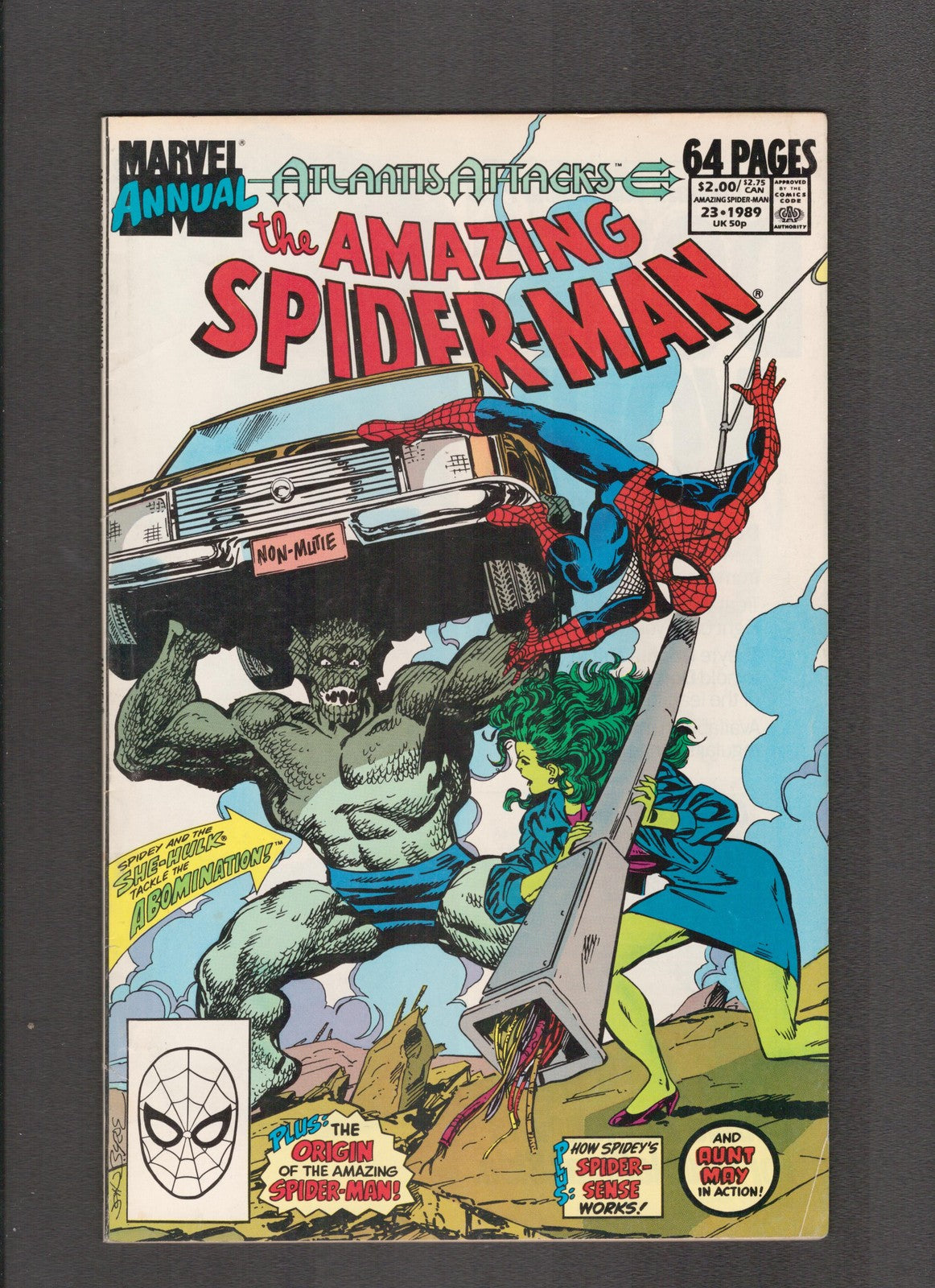 Amazing Spider-Man Annual #23 (1989) She-Hulk and Abomination Marvel Comics