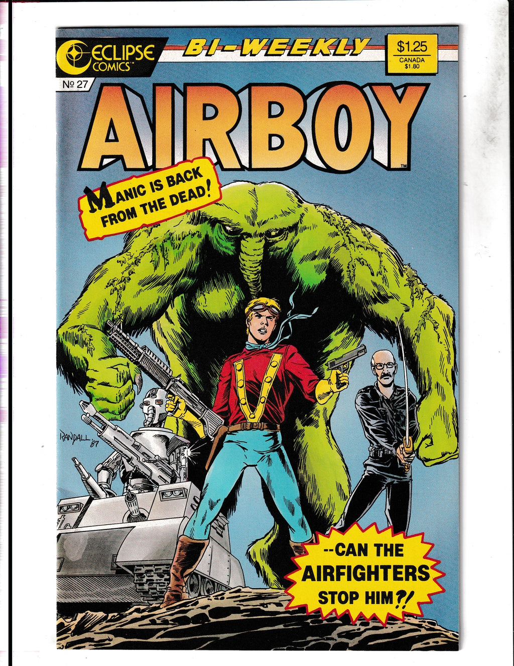 Airboy #27 (1987) Higher-Grade Eclipse Comics