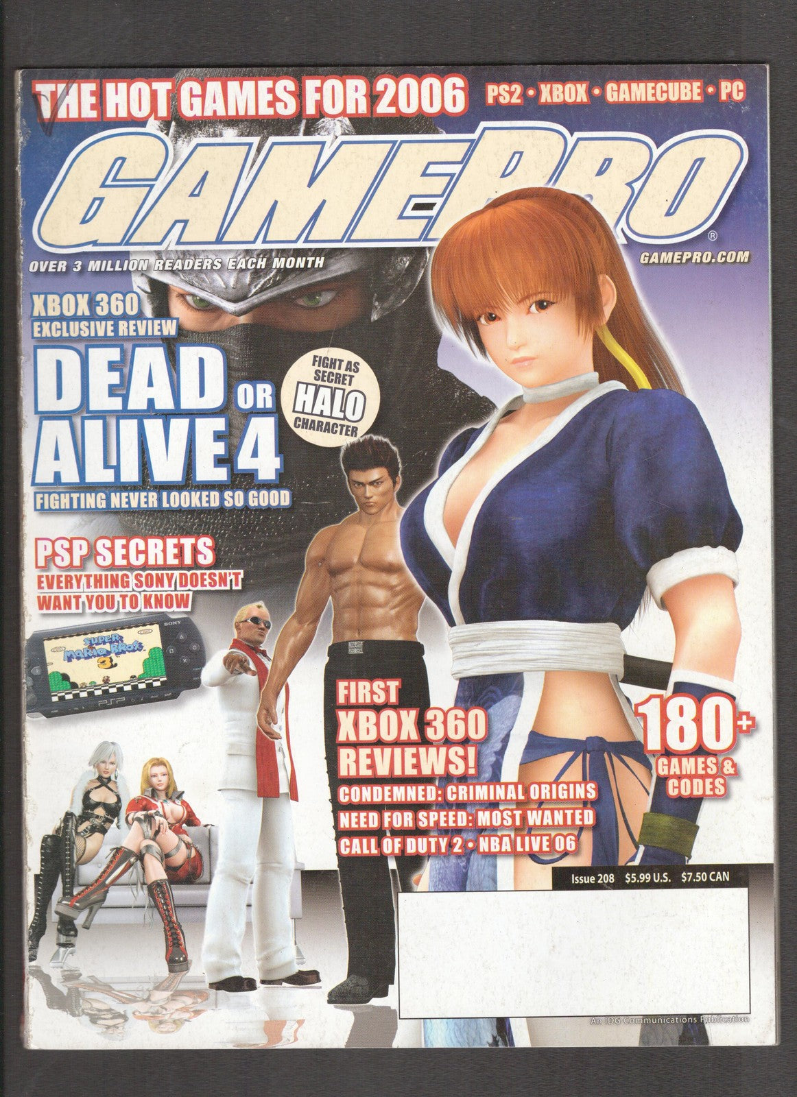 Game Pro #208 (2006) January - Dead Or Alive 4  Comics