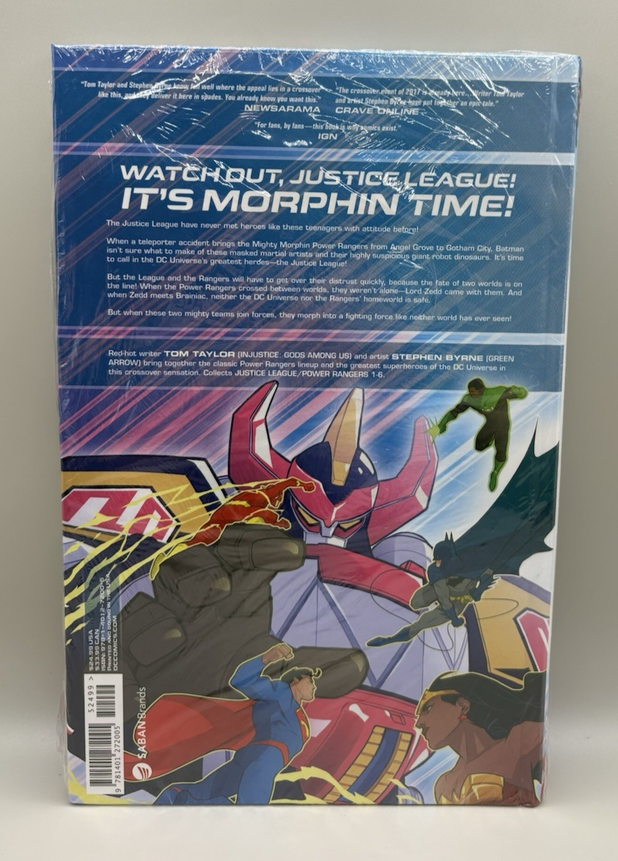 Justice League/Power Rangers (2017) Taylor, Byrne ~ SEALED Hardcover DC Comics