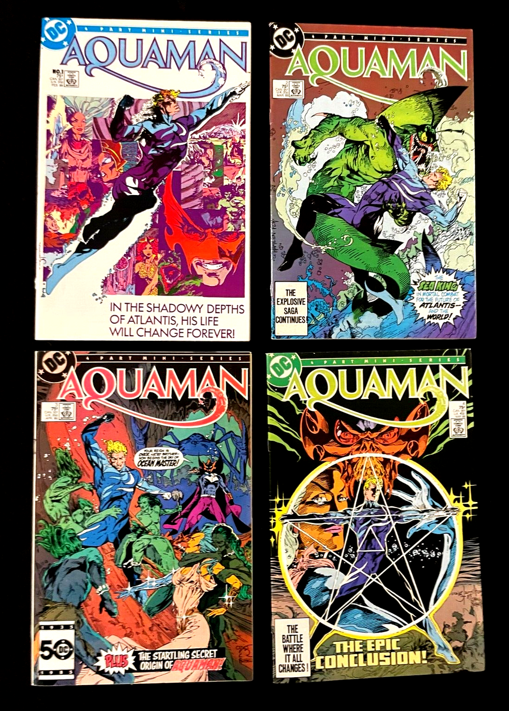 Aquaman - Complete Set of 4 #1-4 (1986) DC Comics