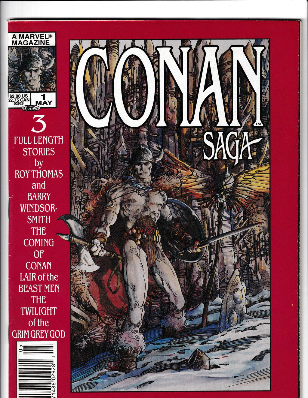 Conan Saga #1 (1987) Roy Thomas, Barry Windsor-Smith Marvel Comics