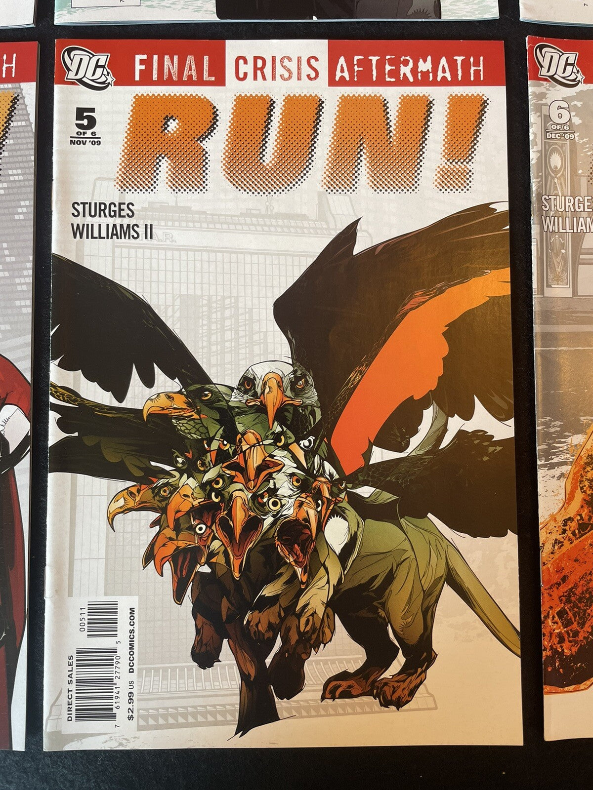Final Crisis Aftermath: RUN! #1-6 (2009) Complete Set Limited Series - DC Comics