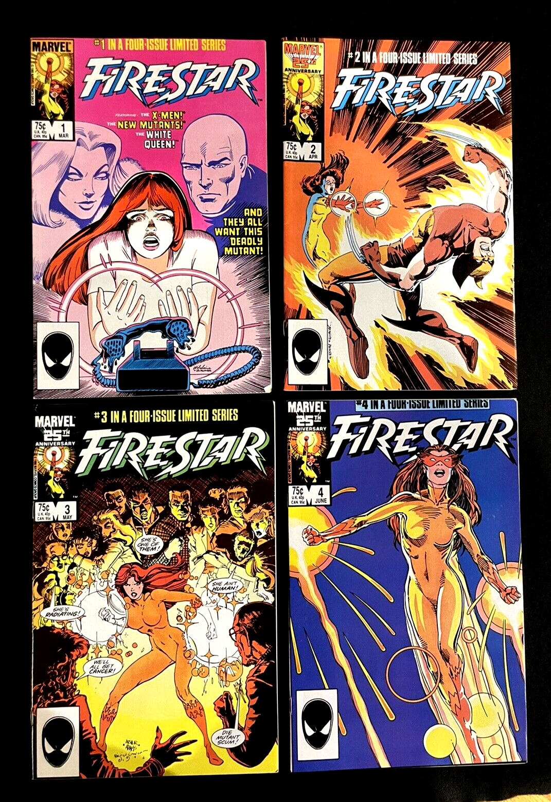Firestar #1-4 (1986) Complete Set Marvel Comics