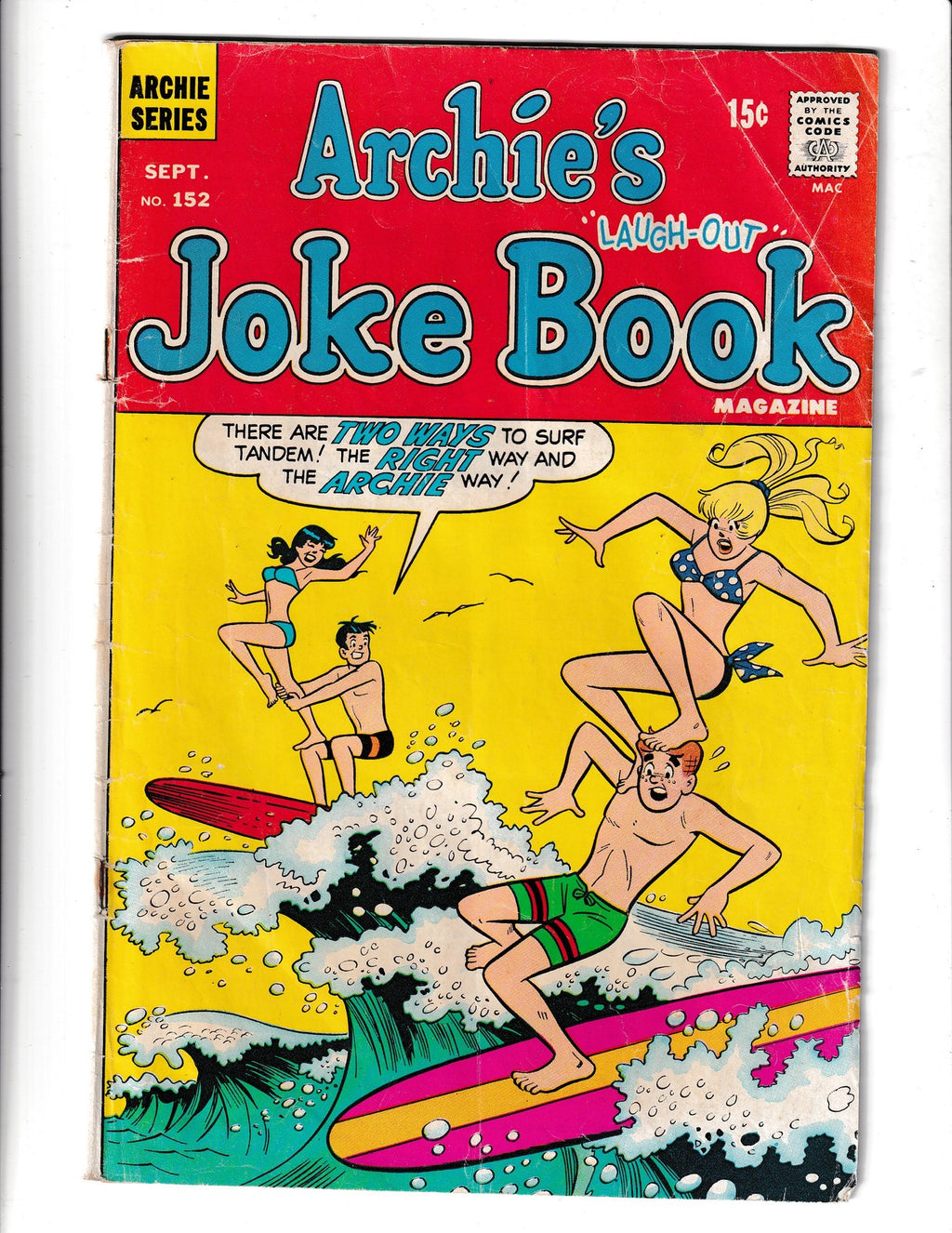 Archie's Joke Book Magazine #152 (1970) Archie Comics