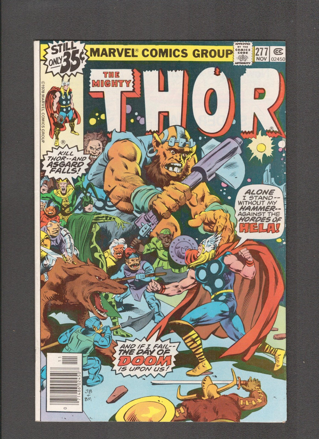 Thor #277 (1978) John Buscema, Roy Thomas, Jim Shooter Marvel Comics