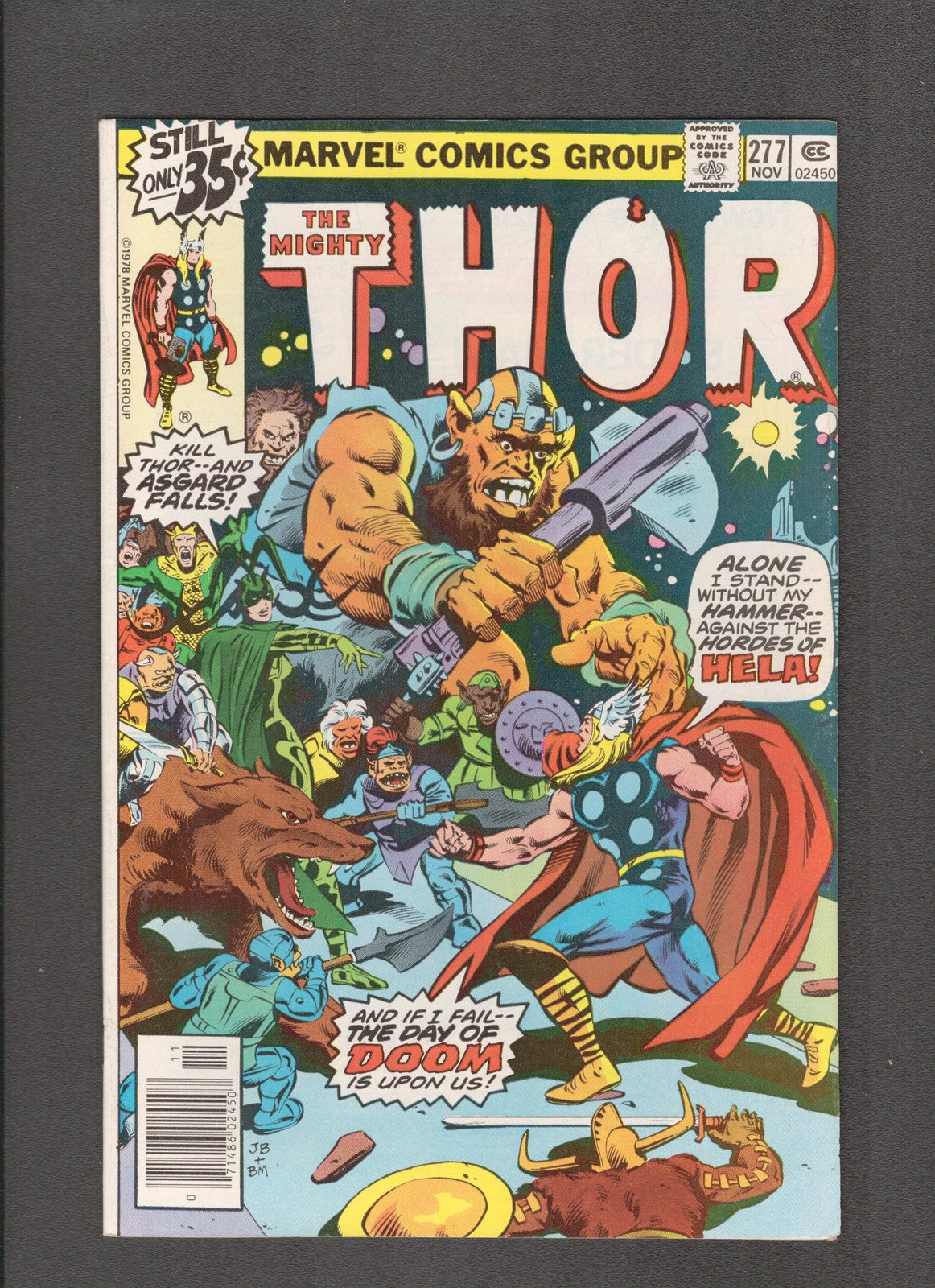 Thor #277 (1978) John Buscema, Roy Thomas, Jim Shooter Marvel Comics