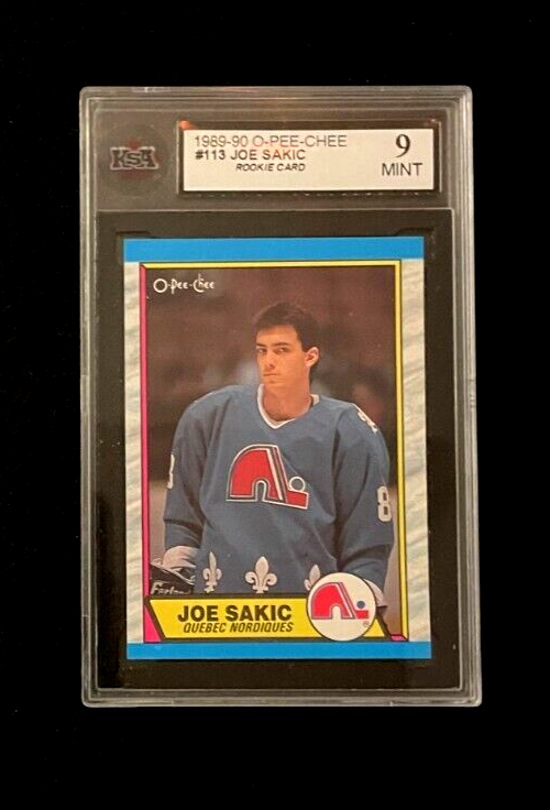 1989-90 OPC Joe Sakic RC #113 KSA Mint 9