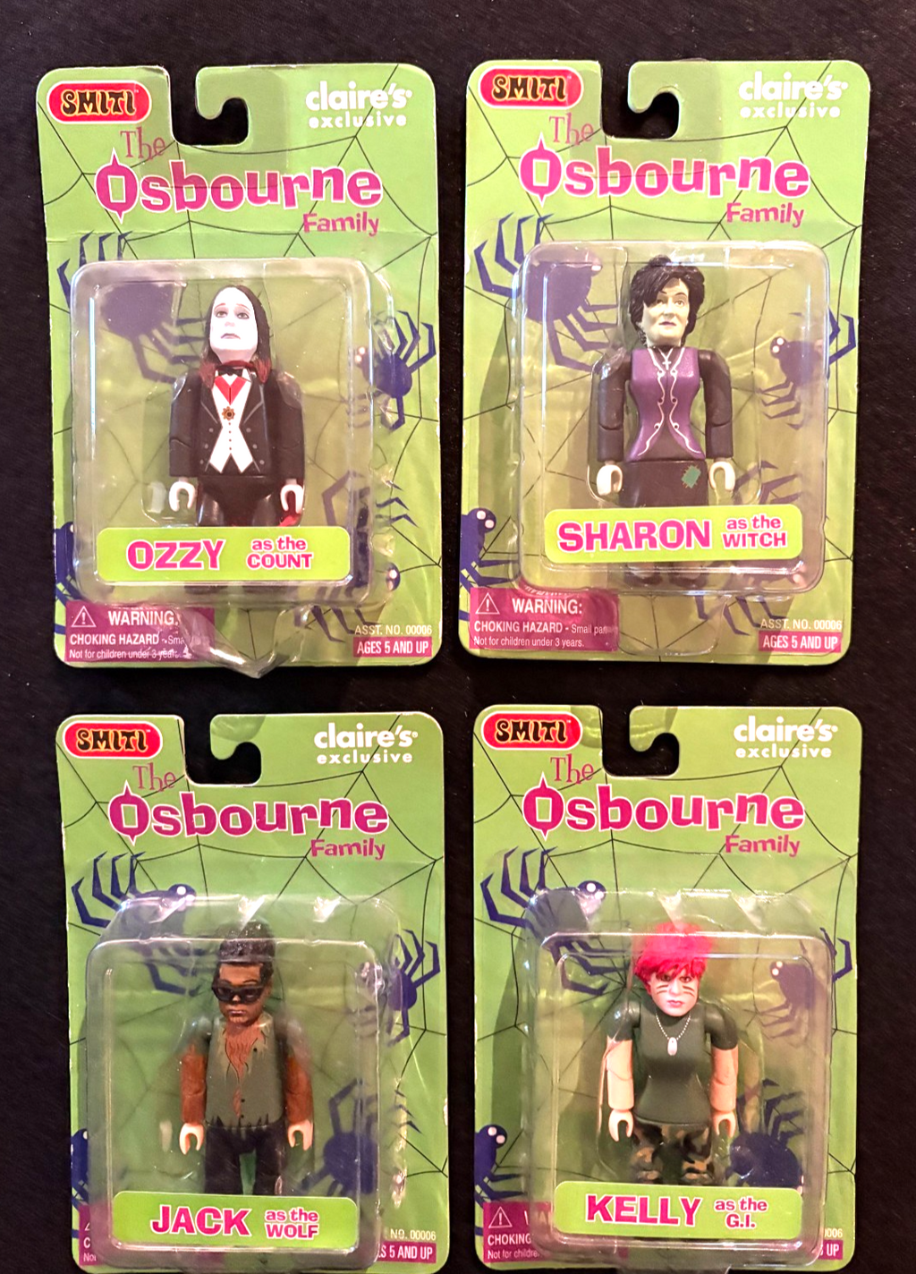 Lot of 4 Osbourne Action Figures - 2002 - Smiti