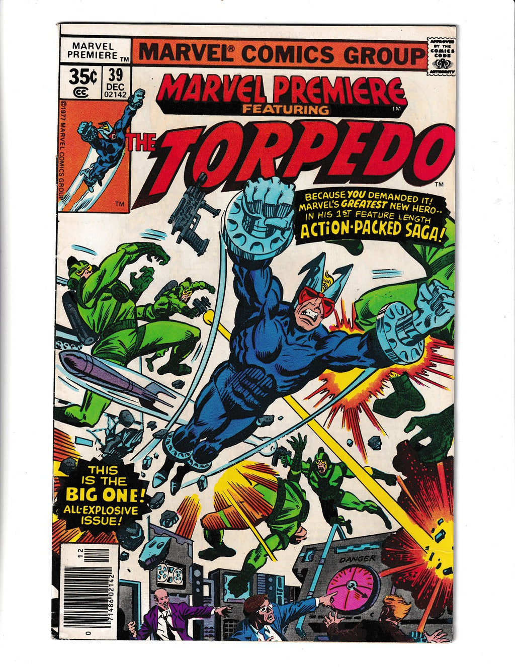 Marvel Premiere #39 (1977) Featuring Torpedo Marvel Comics