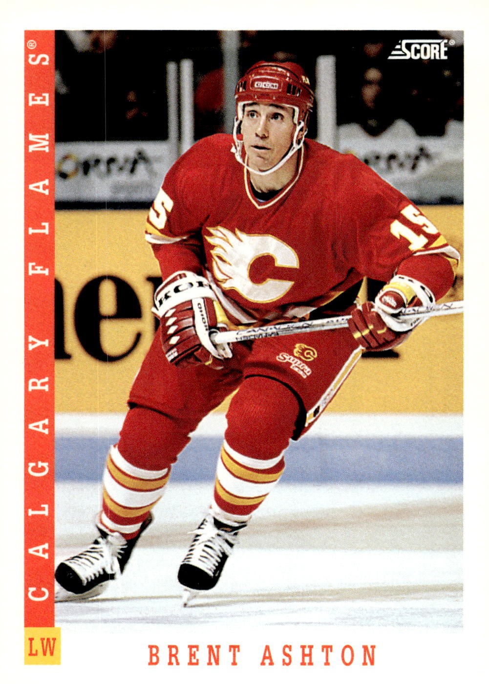 1993-94 Score #434 Brent Ashton Hockey Calgary Flames
