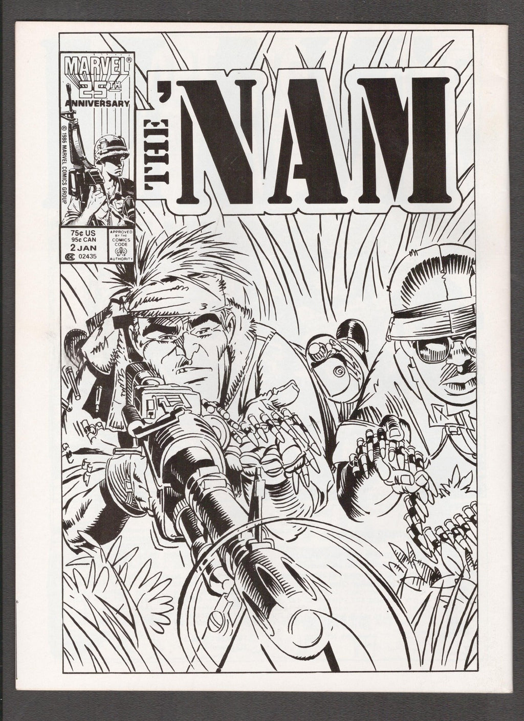 Nam Magazine #2 (1988) Michael Golden Cover Marvel Comics