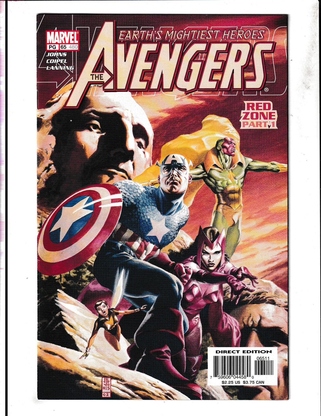 Avengers #65 (2003) Red Zone Pt. 1 Marvel Comics
