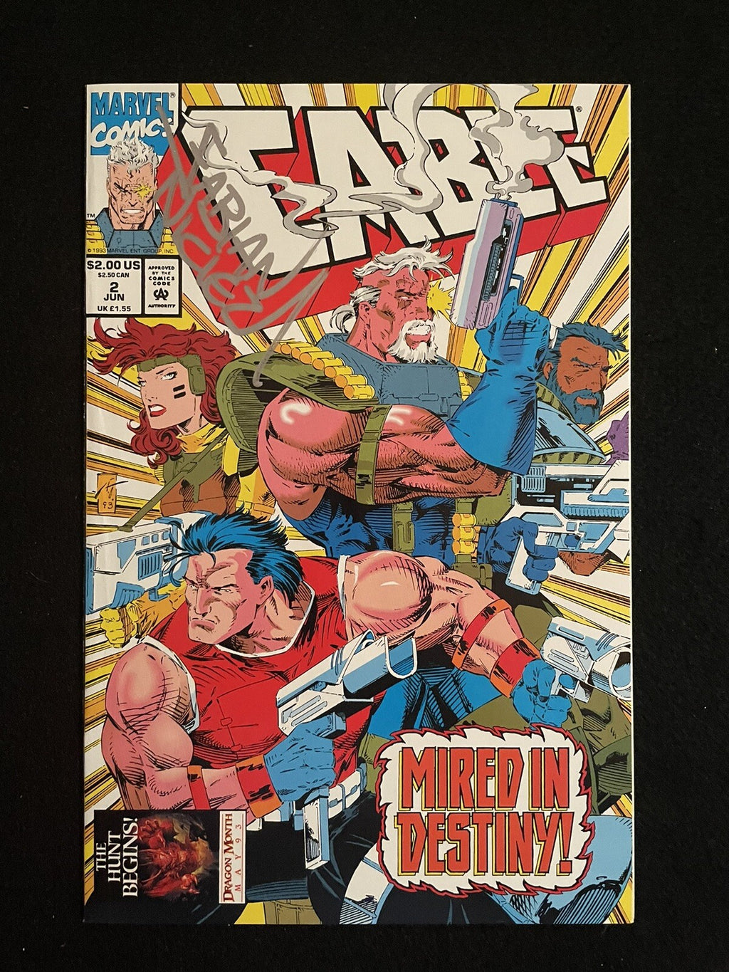 Cable #2 (1993) Signed by Fabien Nicieza NO COA HIGH GRADE