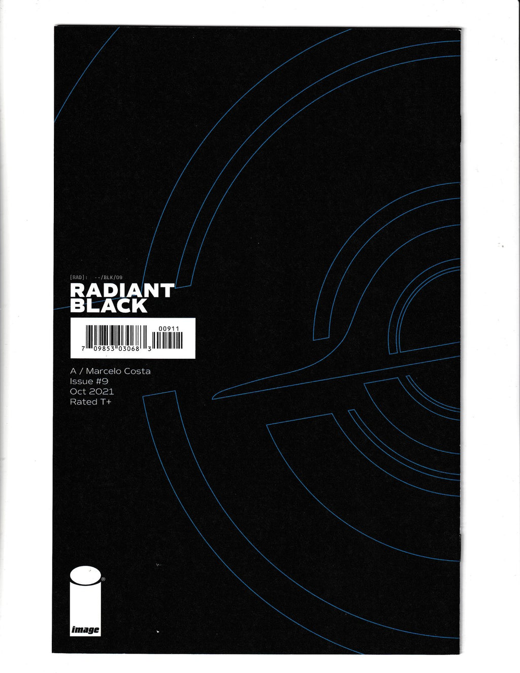 Radiant Black #9 (2021) Marcel Costa Cover Image Comics