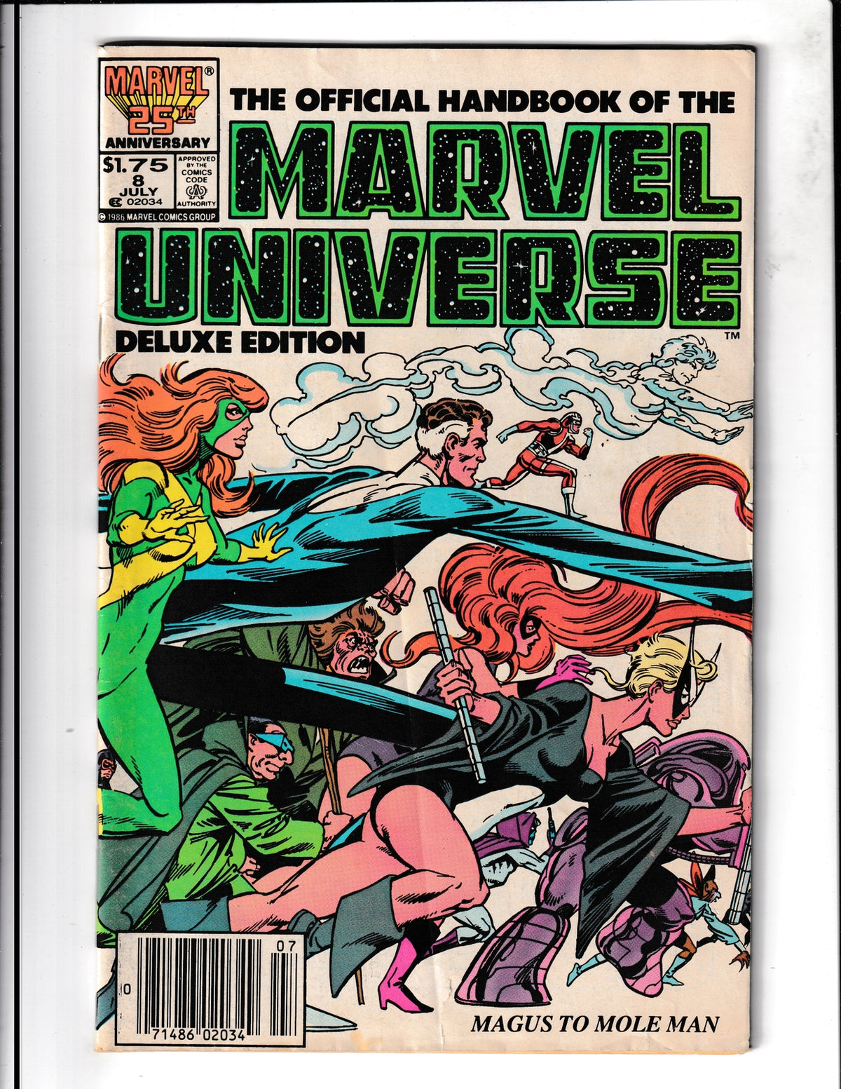 Official Handbook of the Marvel Universe #8 (1986) Marvel Comics SKU:1408