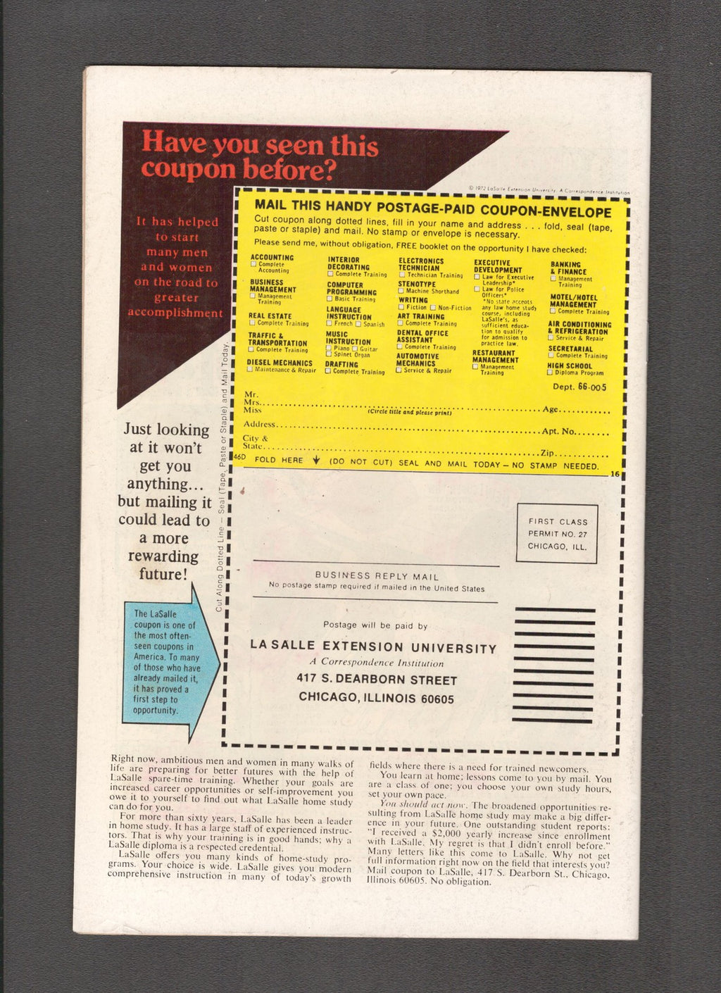 Thor #237 (1975) MVS Stamp Series 1 #18 Volstagg Marvel Comics