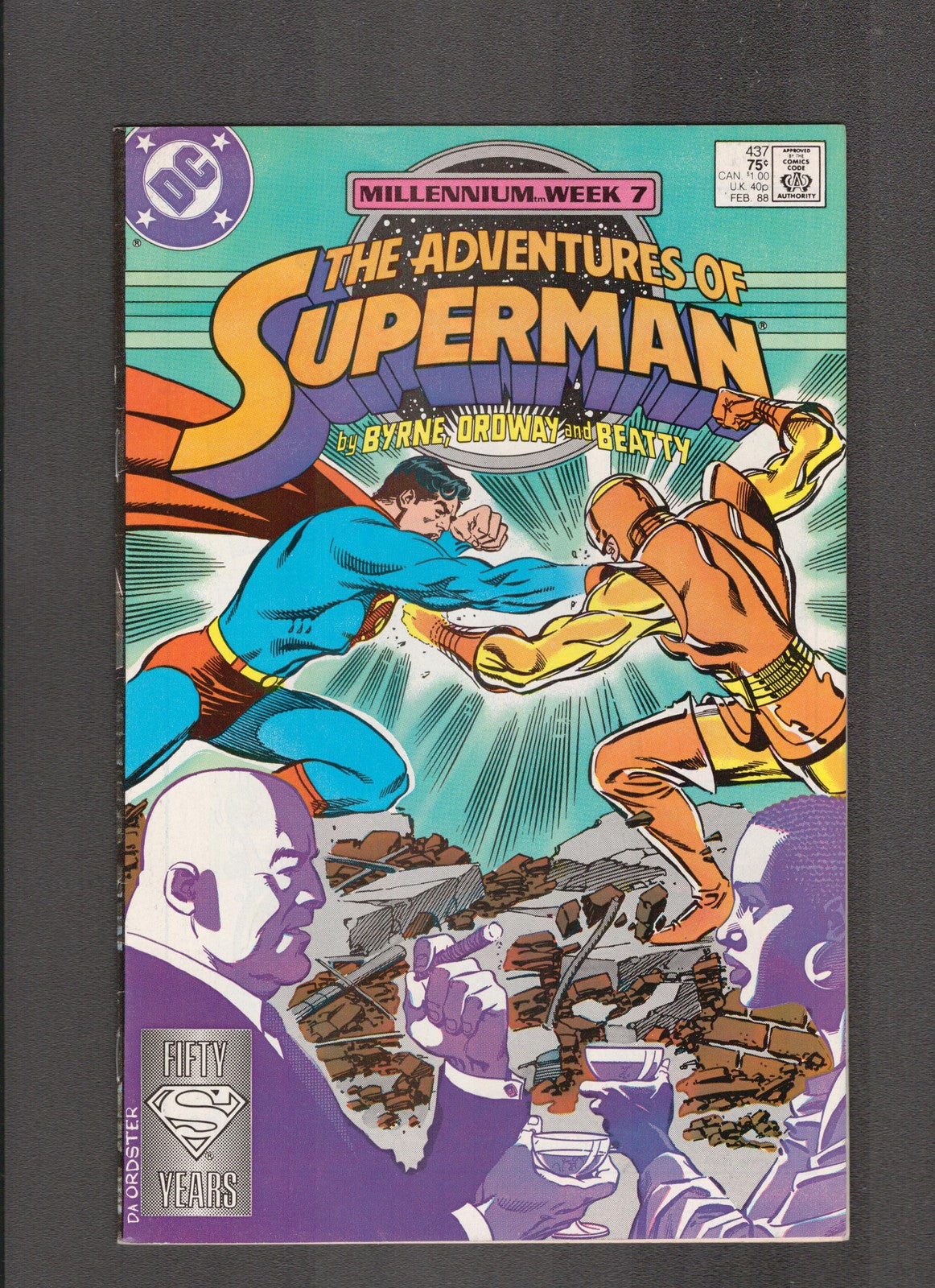 Adventures of Superman #437 (1988) Ordway/Byrne DC Comics