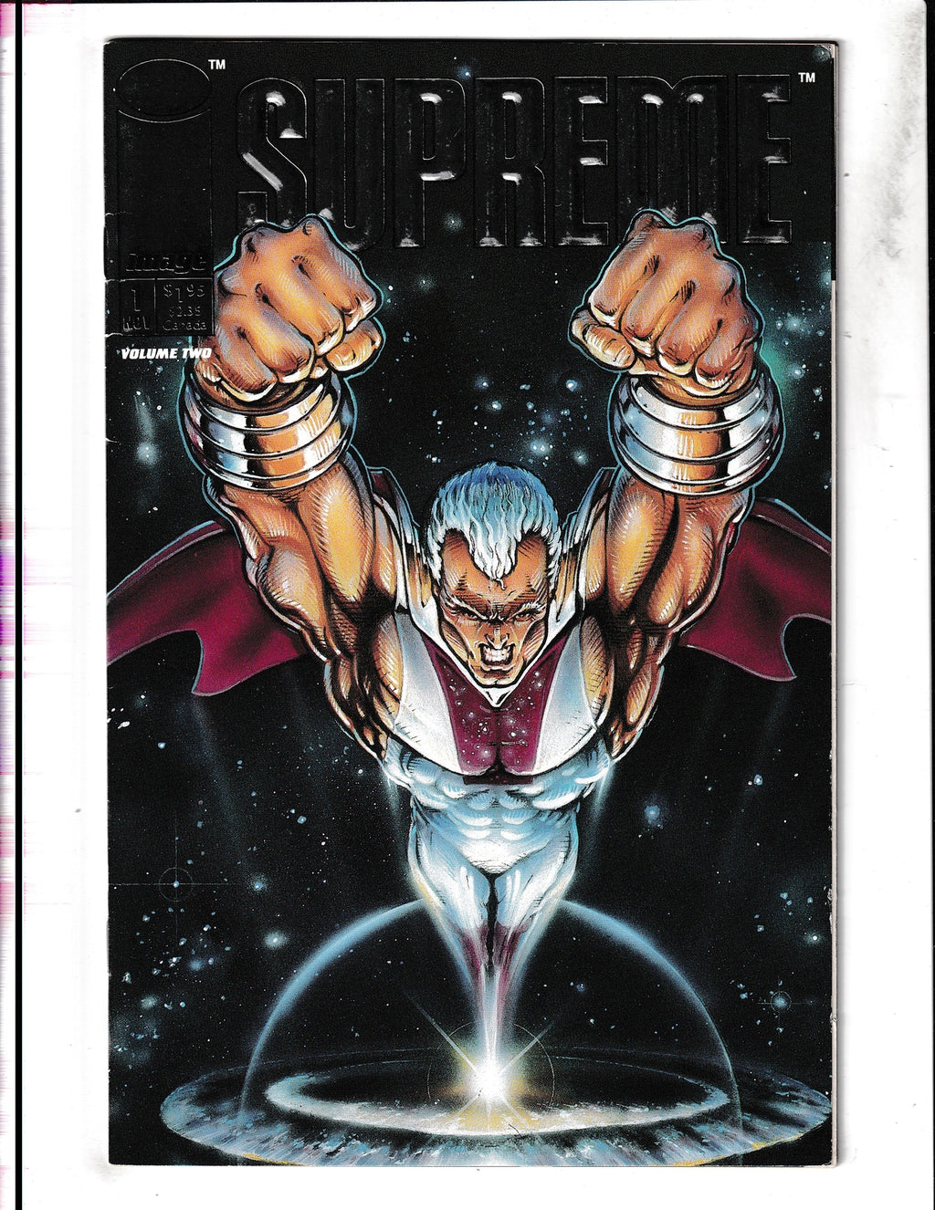 Supreme  #1 (1992) Silver Embossed Title Image Comics