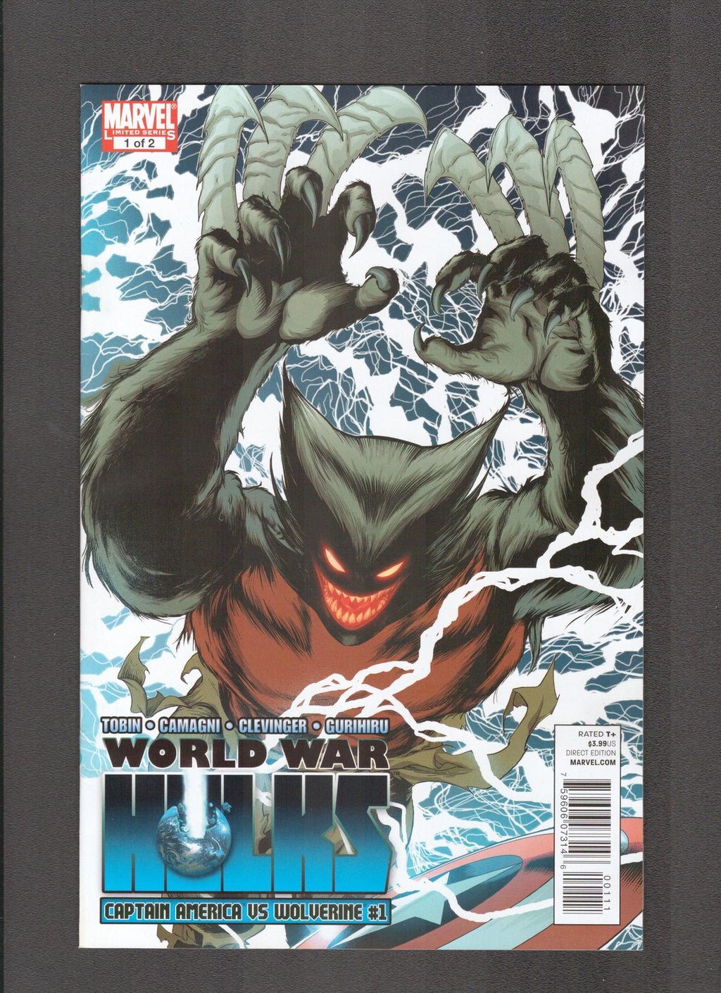Warld War Hulks: Captain America vs Wolverine #1 (2010) Marvel Comics