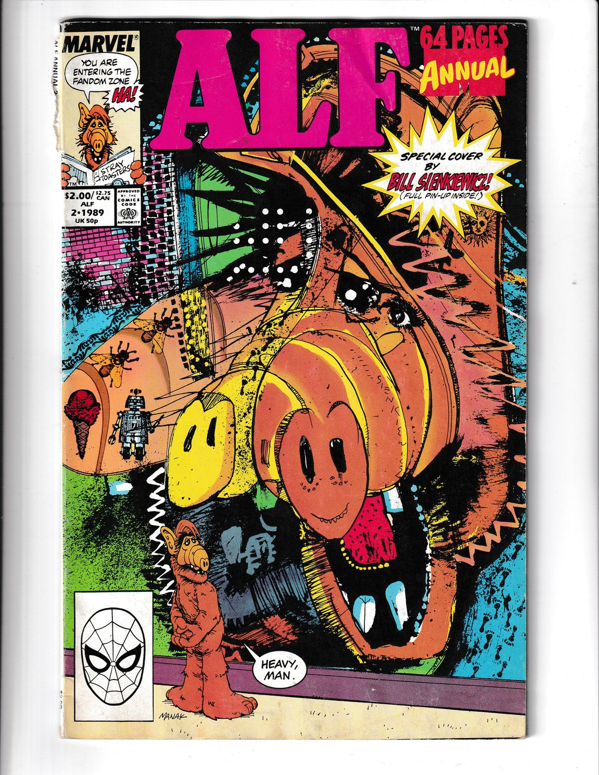 Alf Annual #2 (1989) Lower Grade Marvel Comics