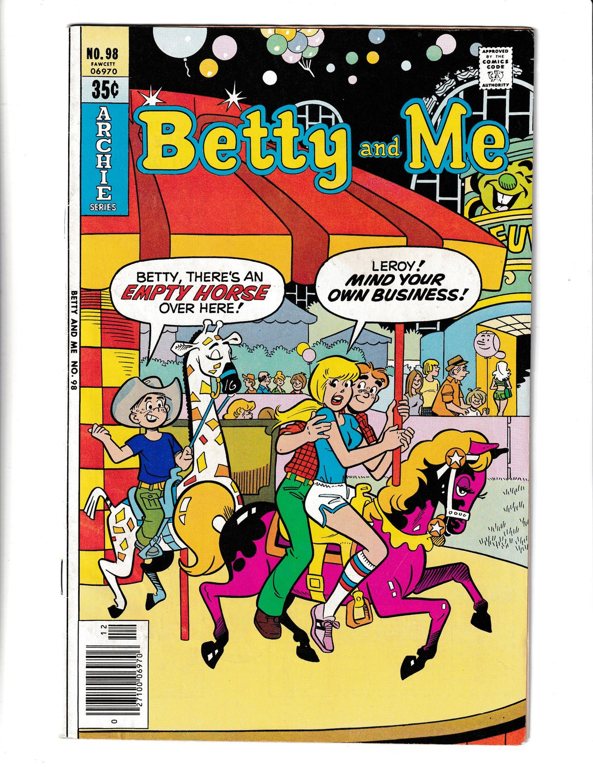 Betty and Me #98 (1978) Archie Comics SKU:2240