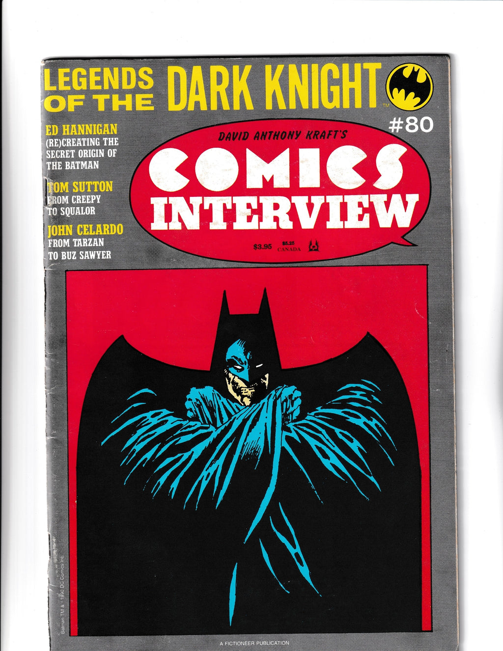 David Anthony Kraft's Comic Interview #80 (1989) Fictioneer Comics