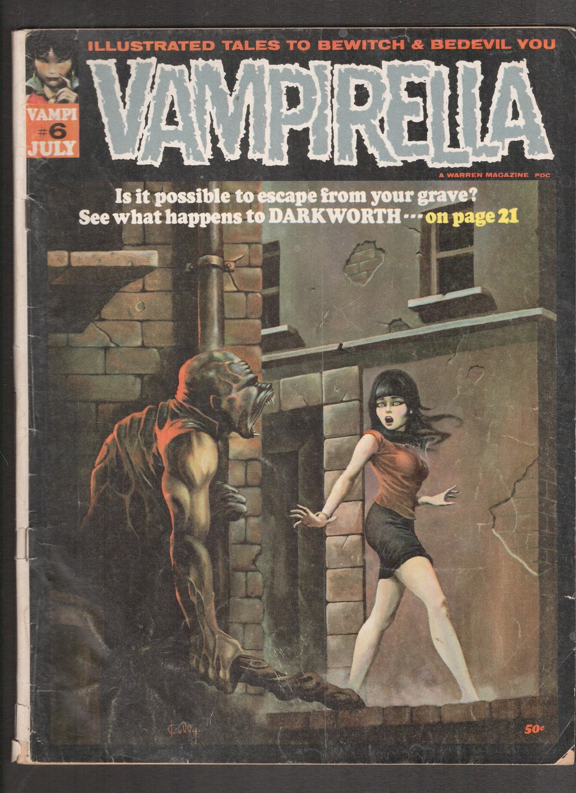Vampirella #6 (1970) Frank Frazetta Warren Comics
