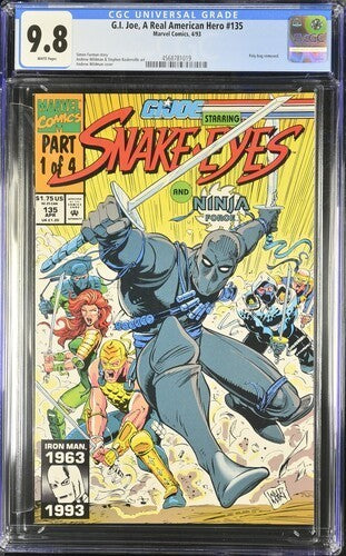 G.I. Joe: A Real American Hero #135 CGC 9.8 (1993) Top Pop Graded Marvel Comics