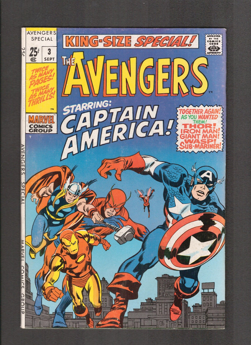 Avengers King-Size Special #3 (1969) Jack Kirby, Stan Lee, Buscema Marvel Comics