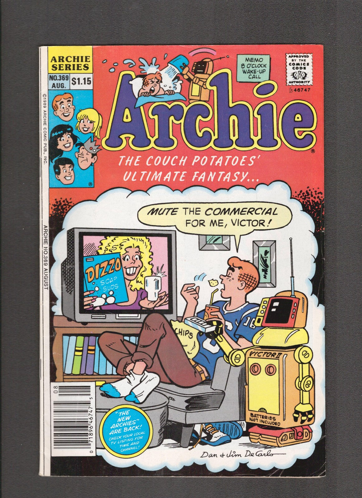 Archie Comics #369 (1989) Canadian Newsstand Archie Comics