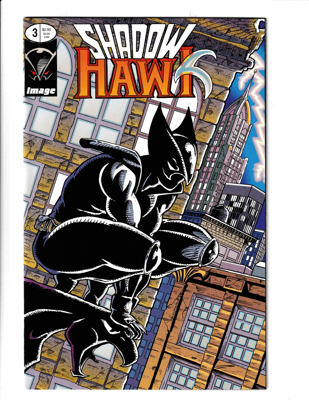 Shadowhawk #3 (1992) Glow in the Dark Cover Image Comics