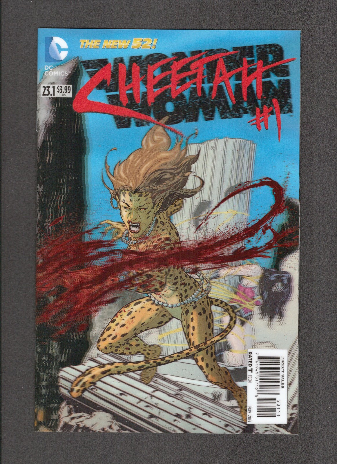 Wonder Woman #23.1 (2013) Lenticluar Cheetah Cover DC Comics