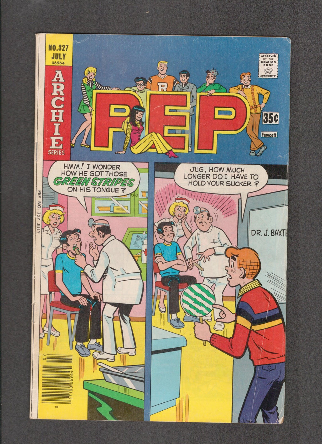 PEP Comics #327 (1977) Jughead at Dentist Archie Comics
