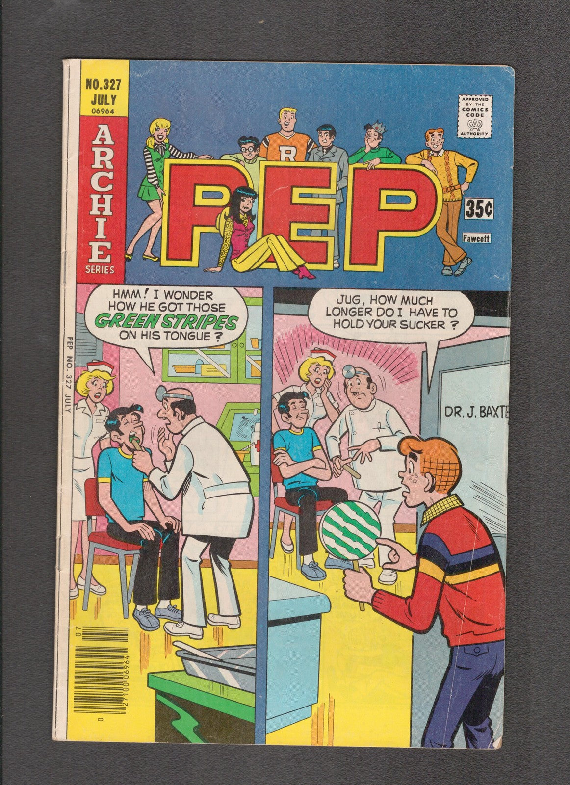 PEP Comics #327 (1977) Jughead at Dentist Archie Comics