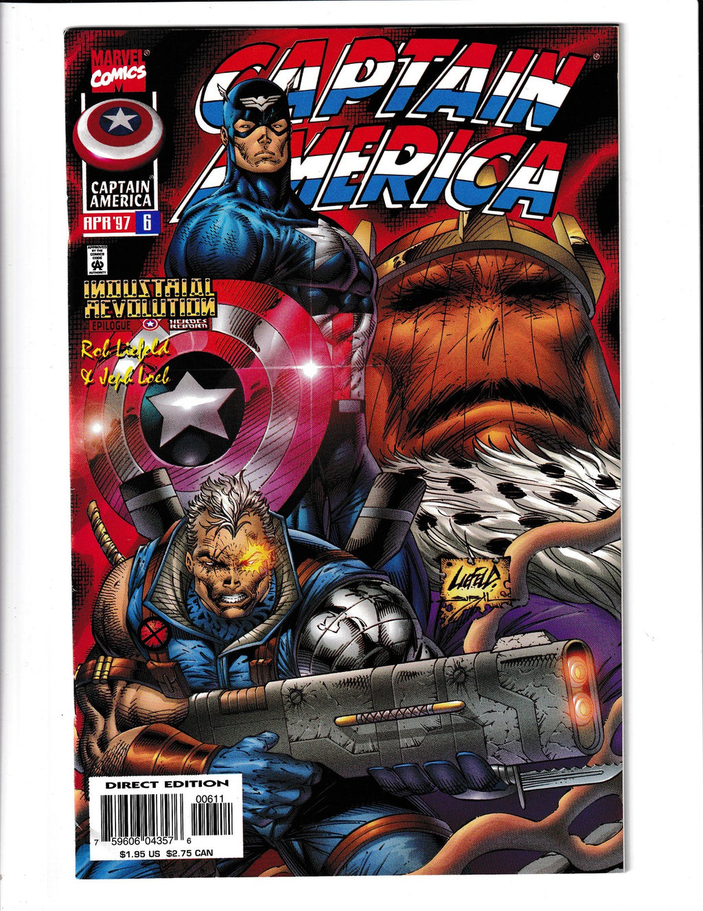 Captain America #6 (1997) Liefeld Marvel Comics