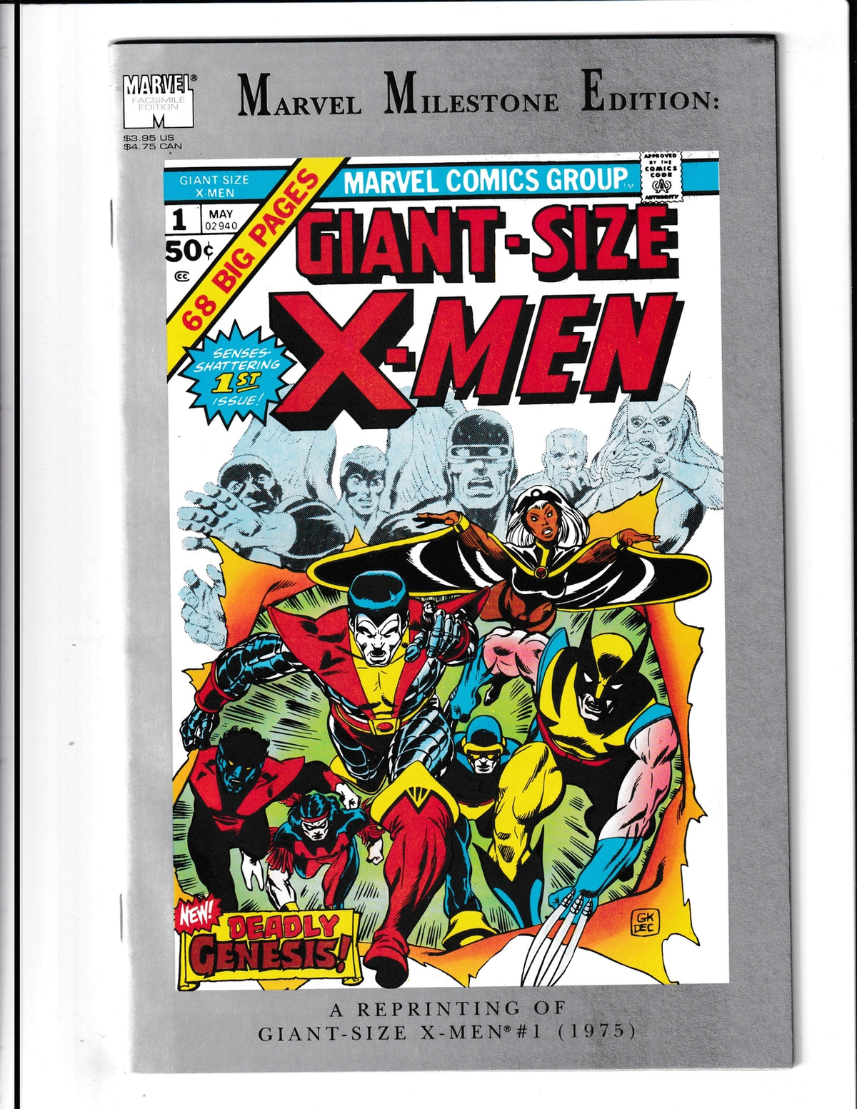 Marvel Milestone Edition: Giant-Size X-Men #1 (1991) Marvel Comics