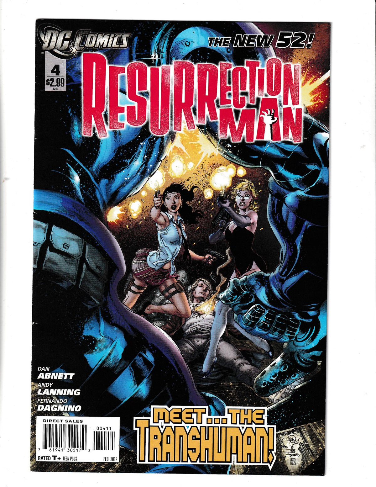 Resurrection Man #4 (2012) Higher Grade DC Comics