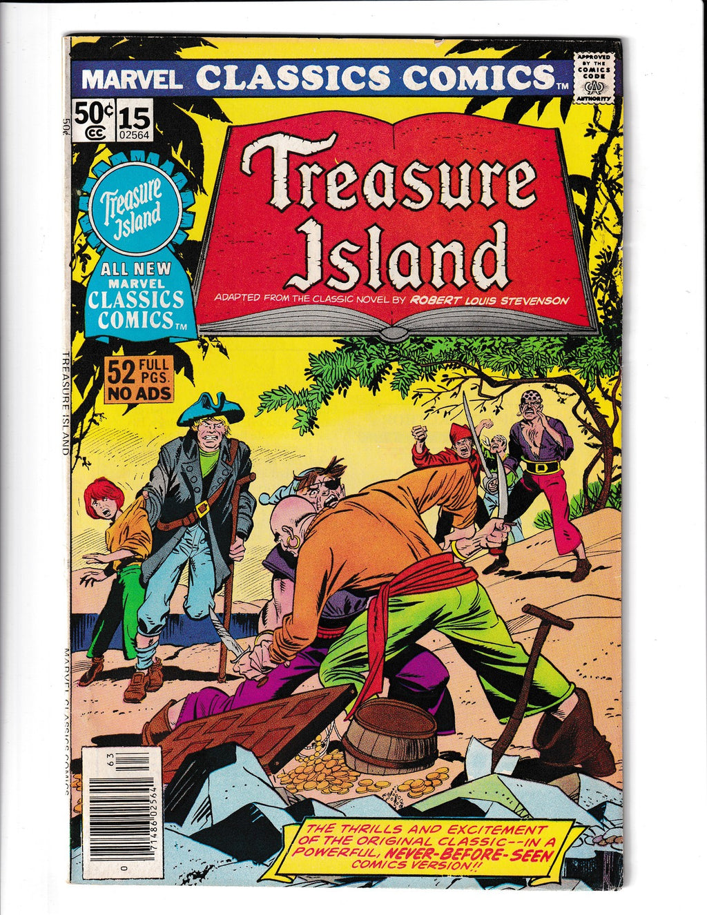 Marvel Classics Comics #15 (1977) Treasure island Marvel Comics